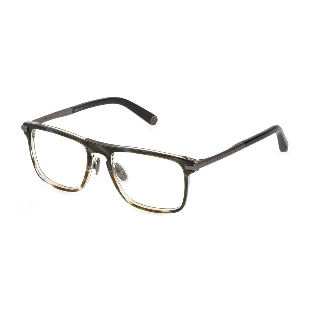 Philipp Plein Men's Brown Acetate Frames