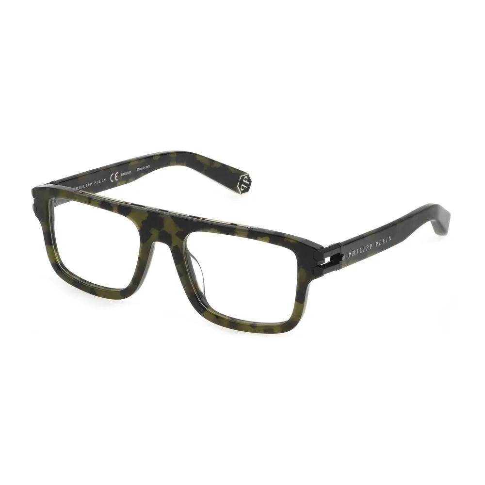 Philipp Plein Men's Green Acetate Frames