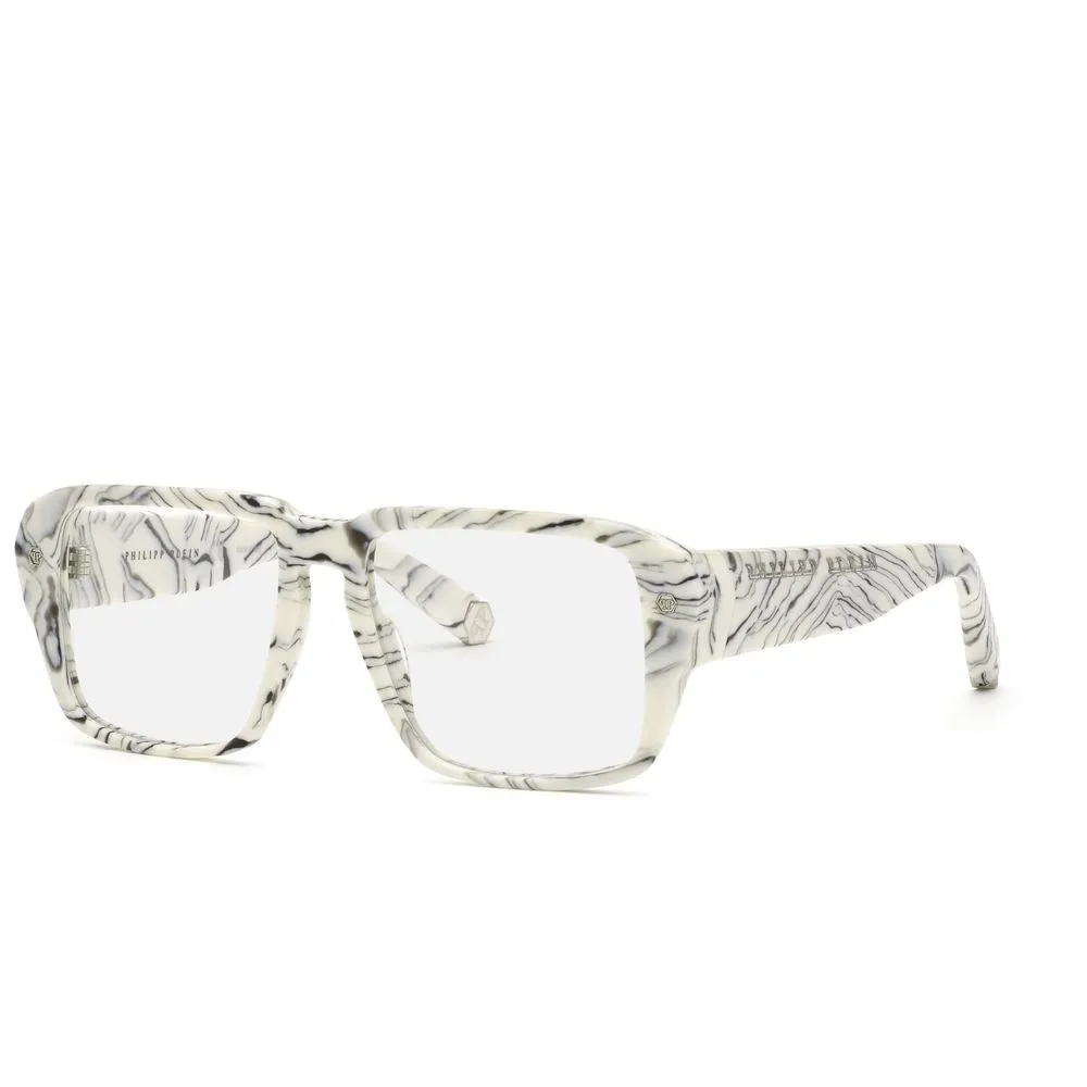 Philipp Plein Men's White Acetate Frames