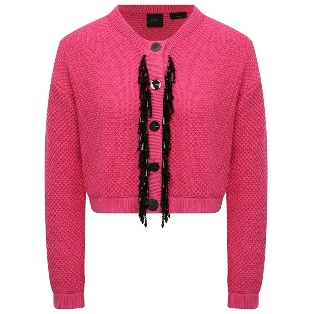PINKO Women's Fuchsia Cotton Sweater