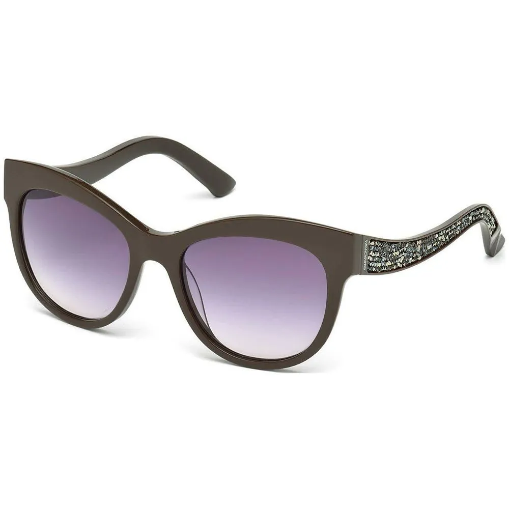Swarovski Women's Brown Plastic Sunglasses