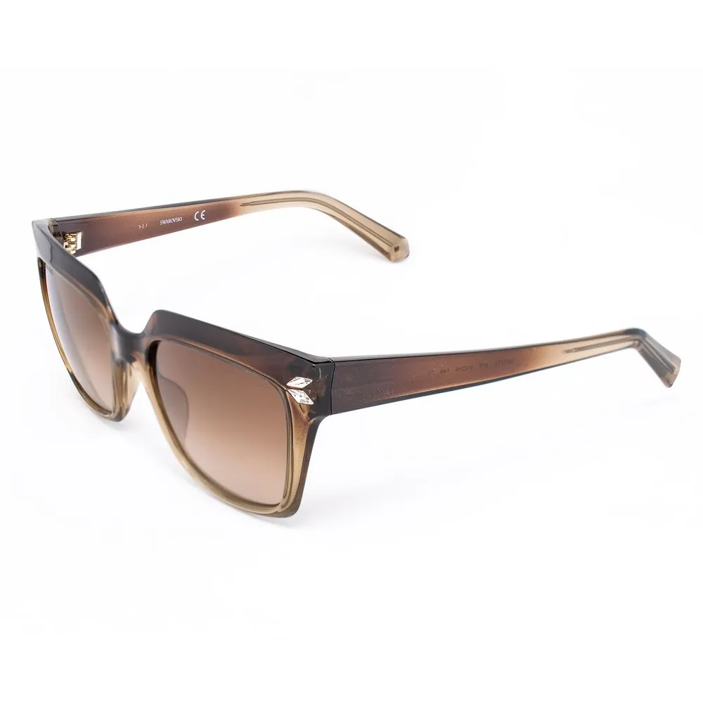 Swarovski Women's Brown Plastic Sunglasses