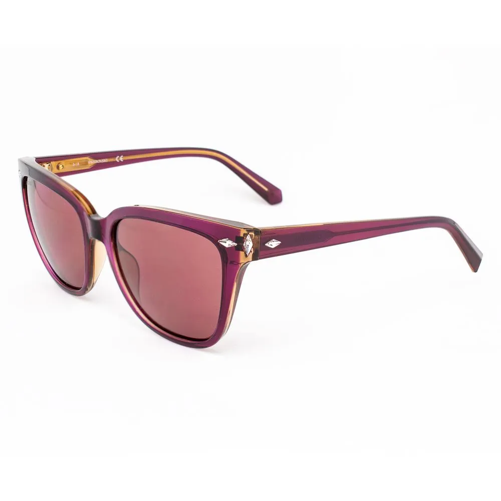 Swarovski Women's Bordeaux Plastic Sunglasses