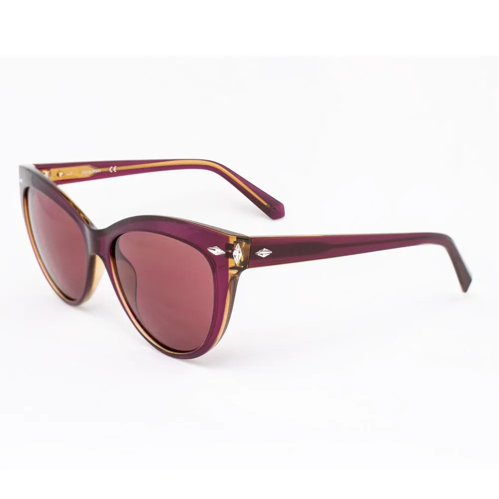 Swarovski Women's Bordeaux Plastic Sunglasses