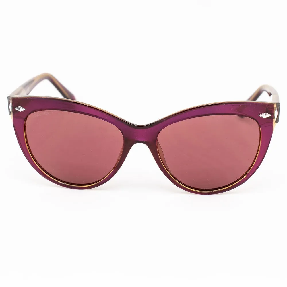Swarovski Women's Bordeaux Plastic Sunglasses
