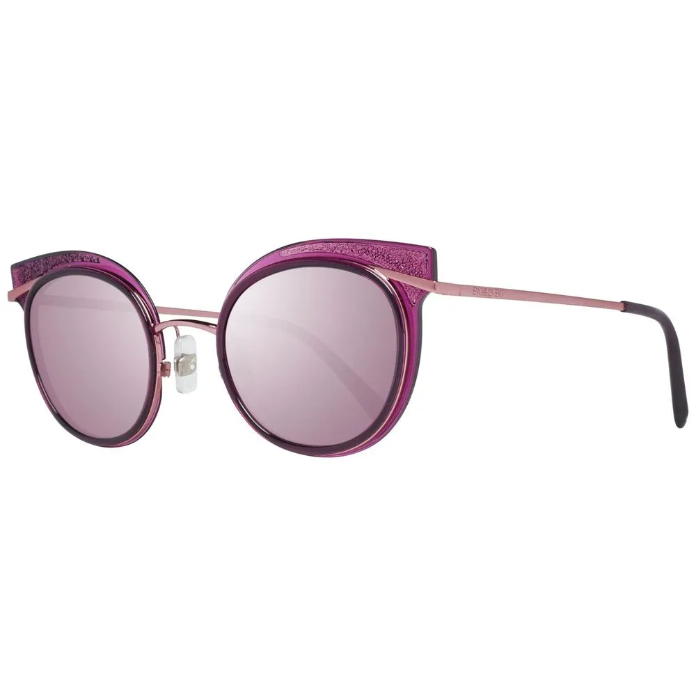 Swarovski Women's Purple Metal And Plastic Sunglasses