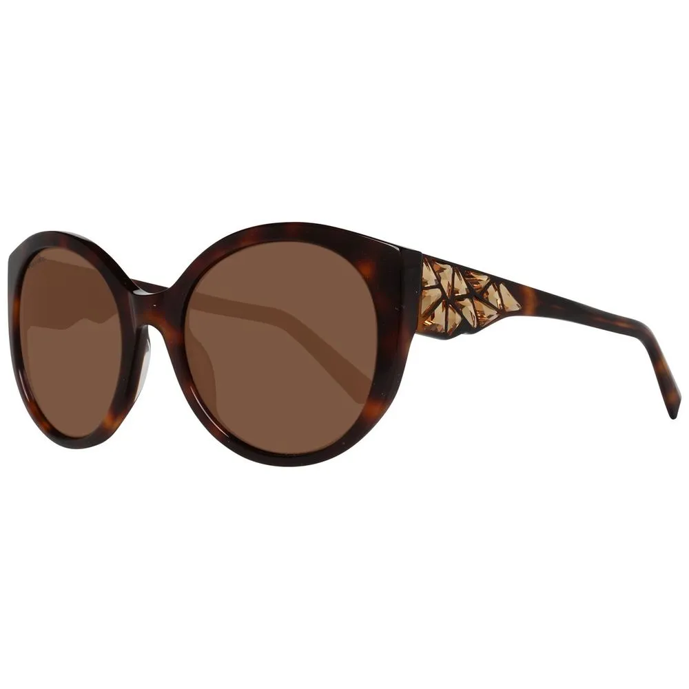 Swarovski Women's Brown Plastic Sunglasses