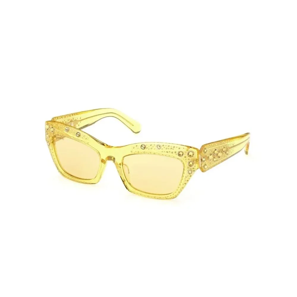 Swarovski Women's Yellow Plastic Sunglasses