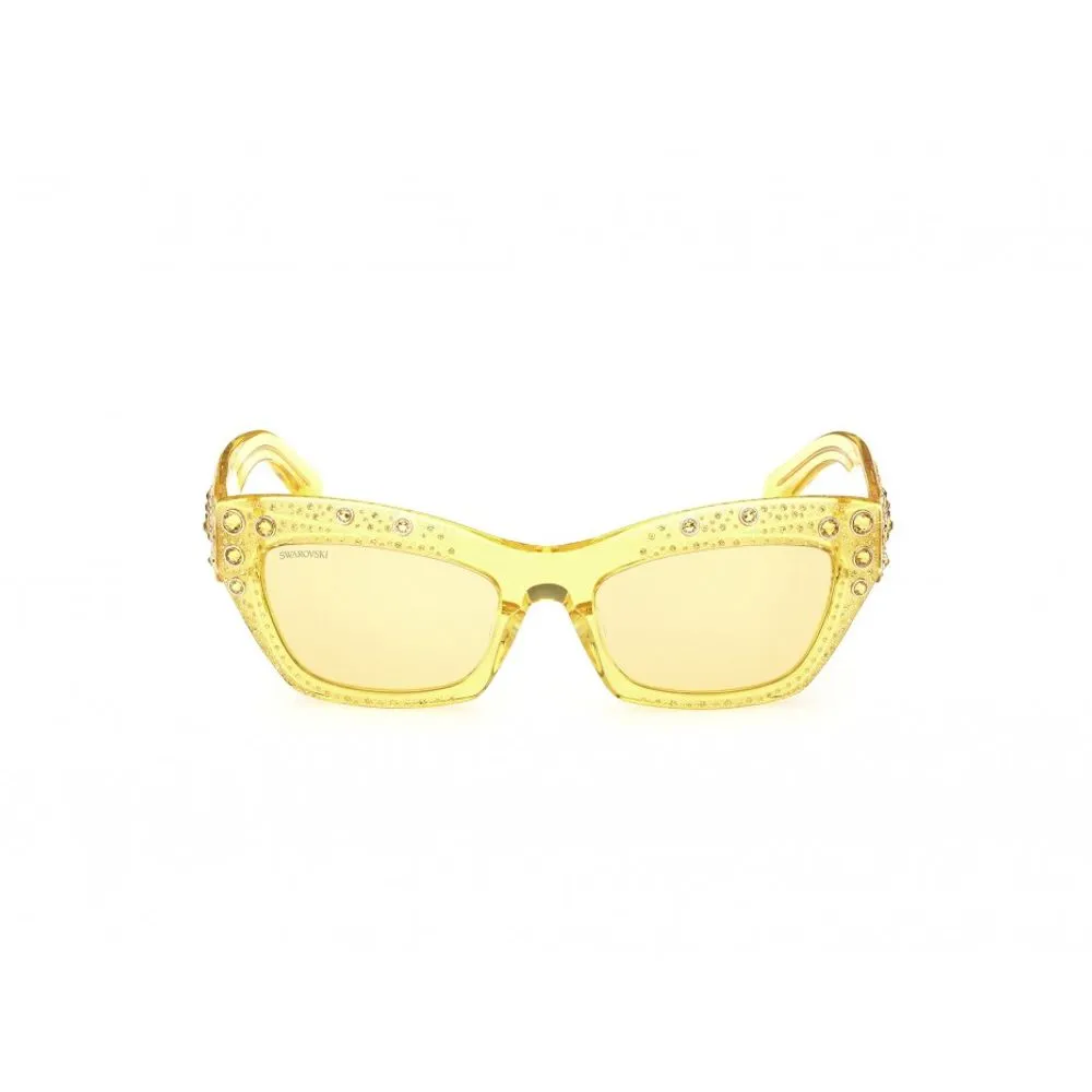 Swarovski Women's Yellow Plastic Sunglasses