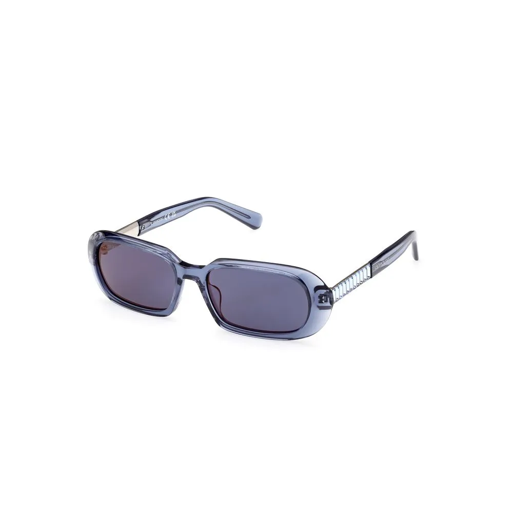 Swarovski Women's Blue Plastic Sunglasses