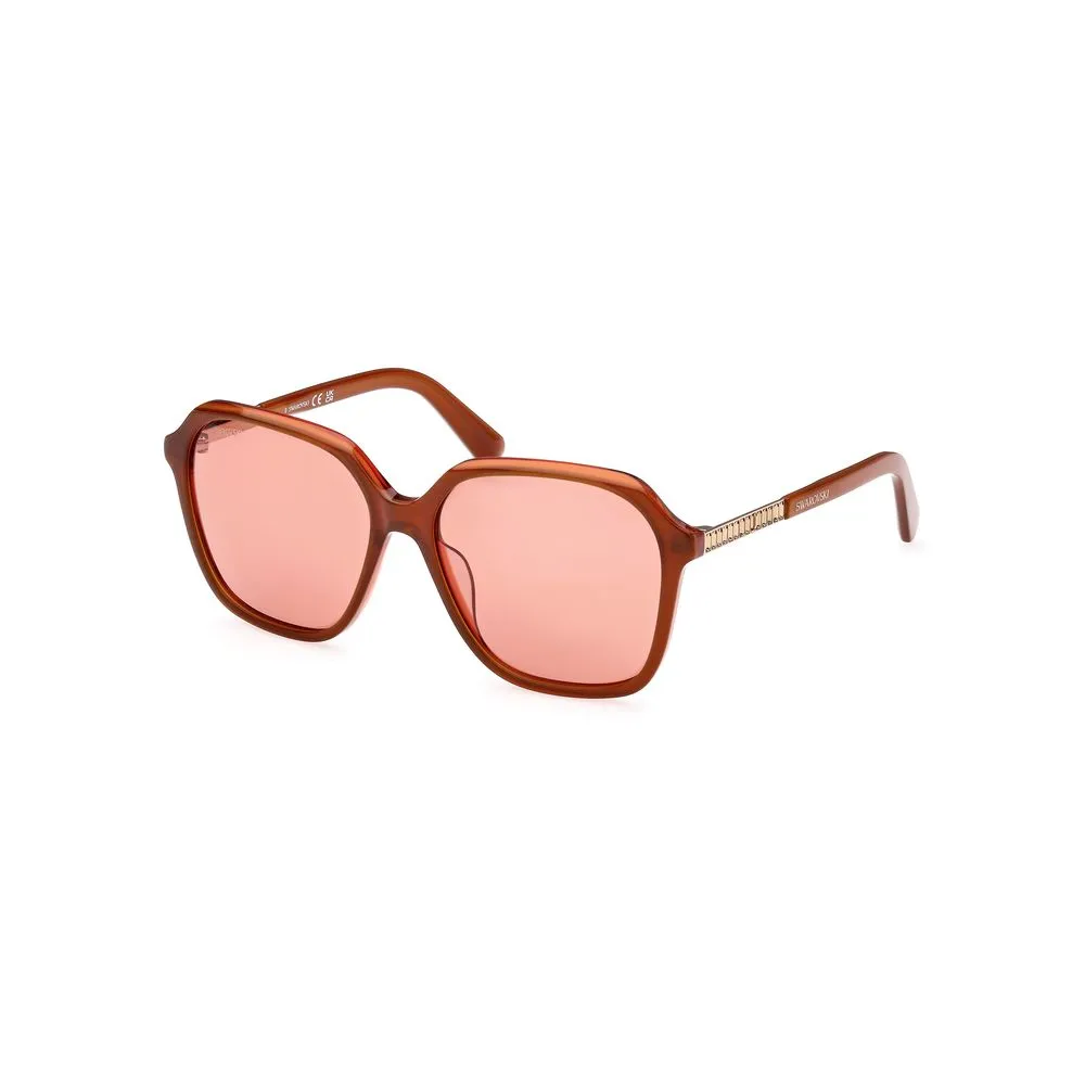 Swarovski Women's Orange Plastic Sunglasses