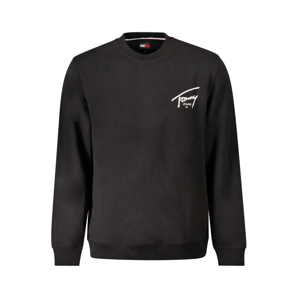Tommy Hilfiger Black Cotton Men Sweater