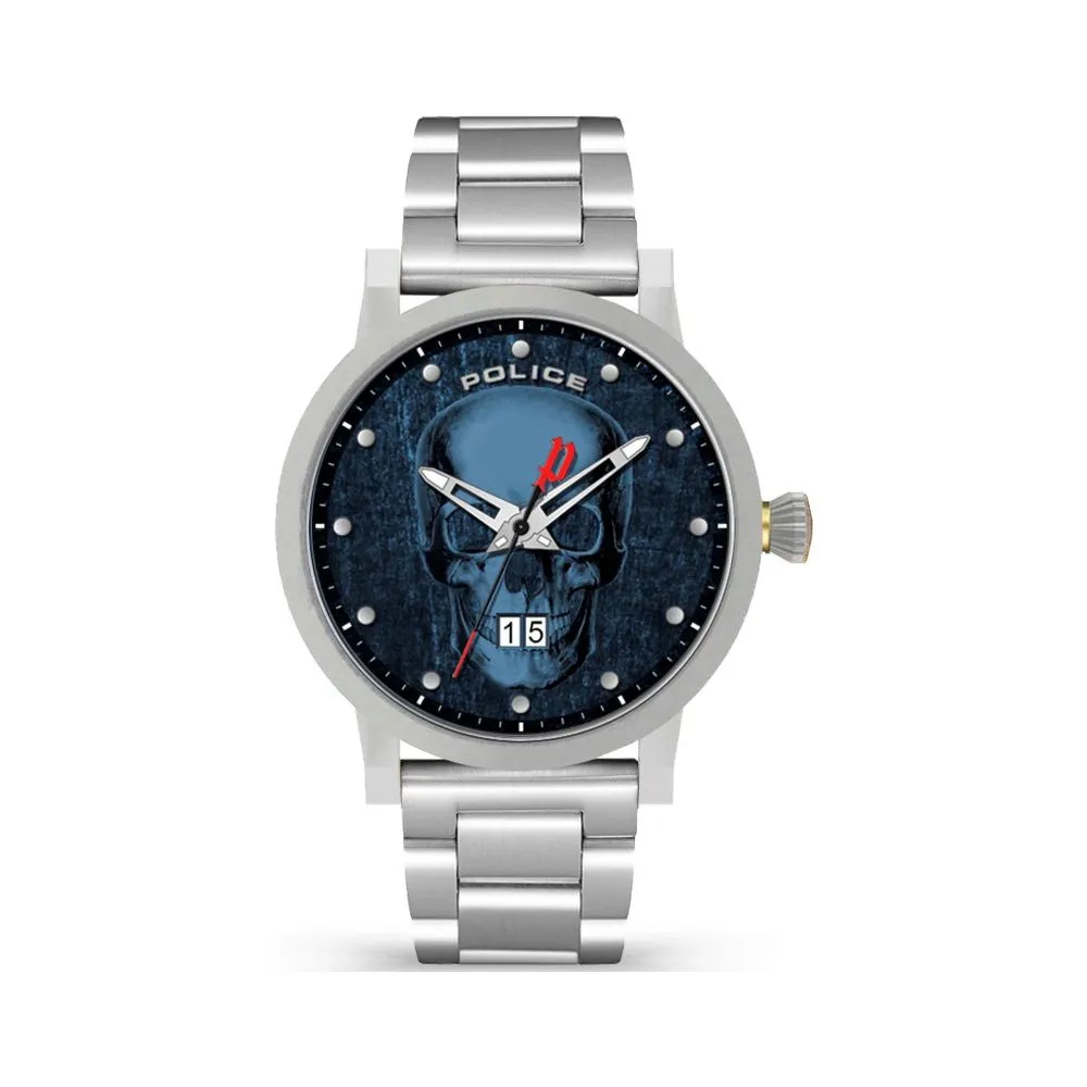 Police Men's Gray Stainless Steel Watch