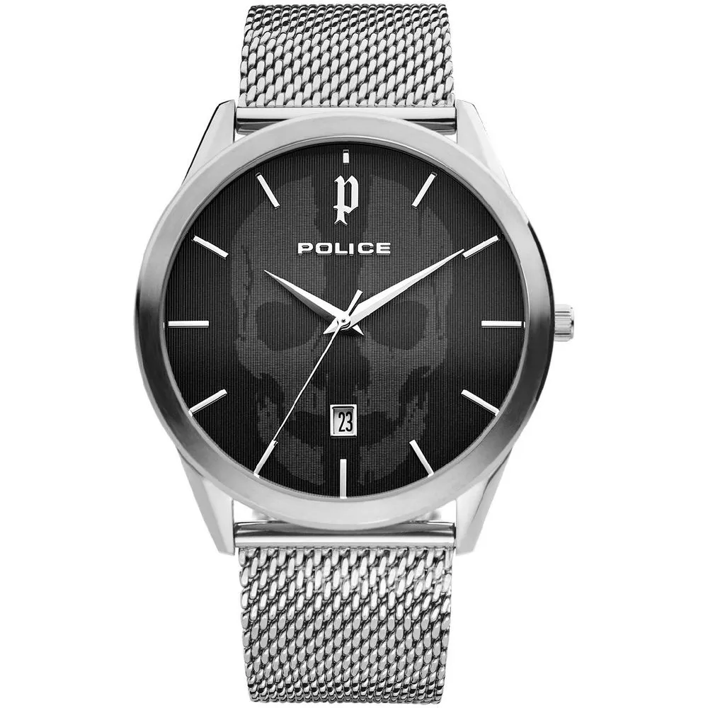 Police Men's Gray Stainless Steel Watch