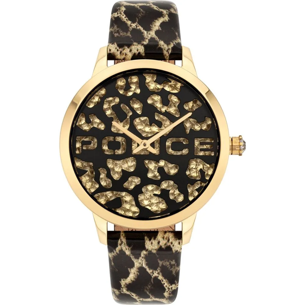 Police Women's Brown Leather Watch