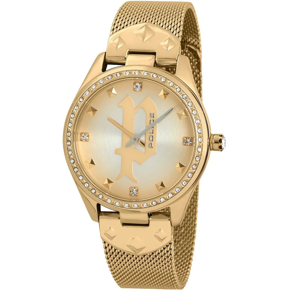 Police Women's Gold Stainless Steel Watch