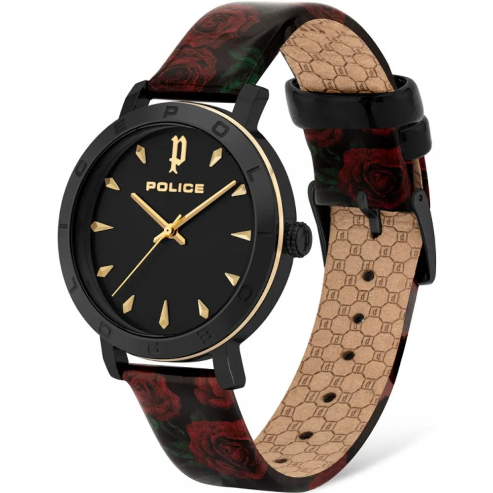Police Women's Red Stainless Steel Watch