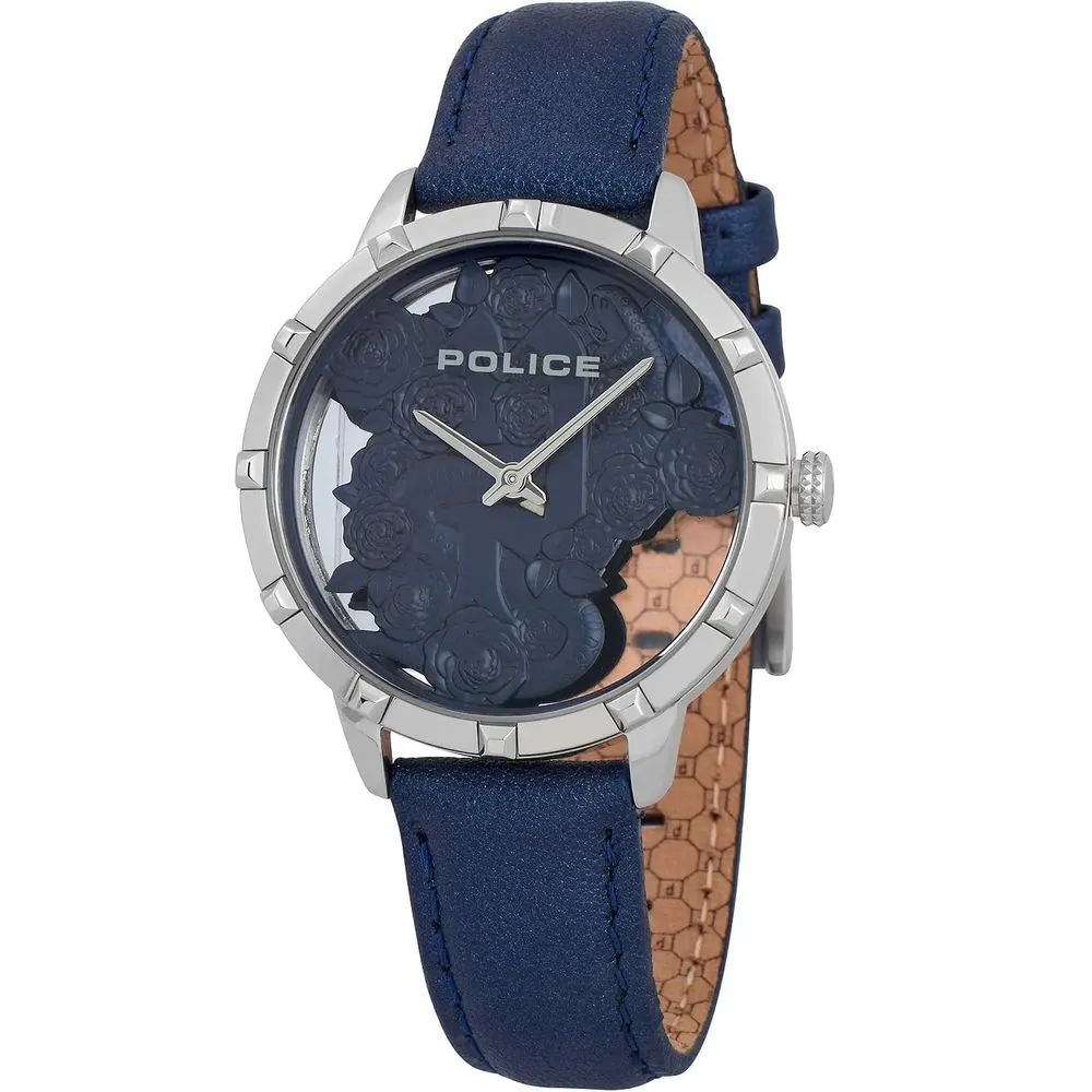 Police Women's Blue Leather Watch