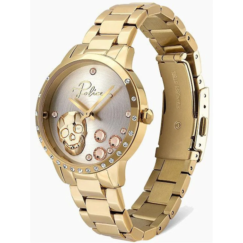 Police Women's Gold Stainless Steel Watch