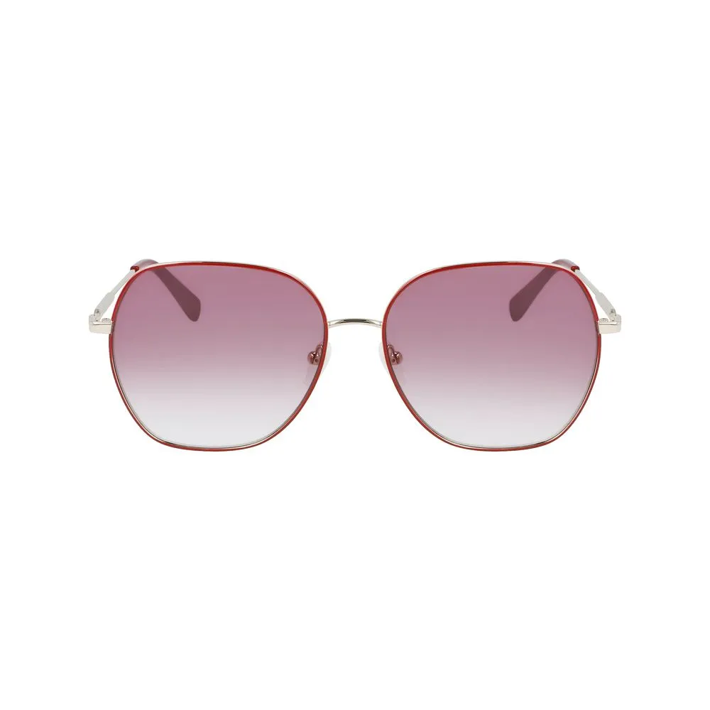 Longchamp Women's Red Metal Sunglasses