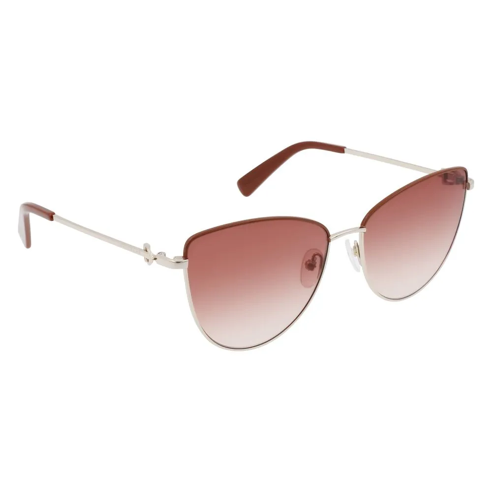 Longchamp Women's Gold Metal Sunglasses