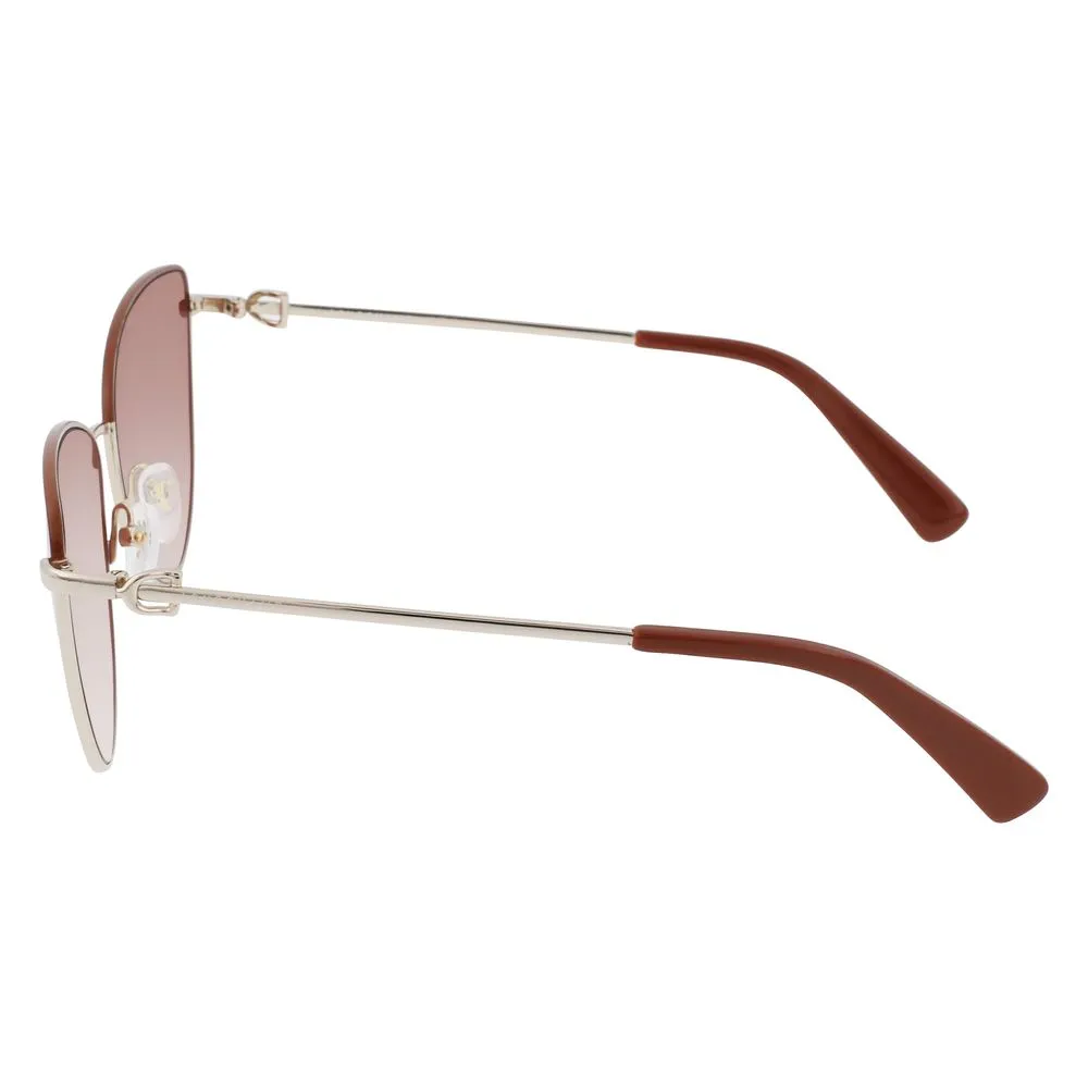 Longchamp Women's Gold Metal Sunglasses