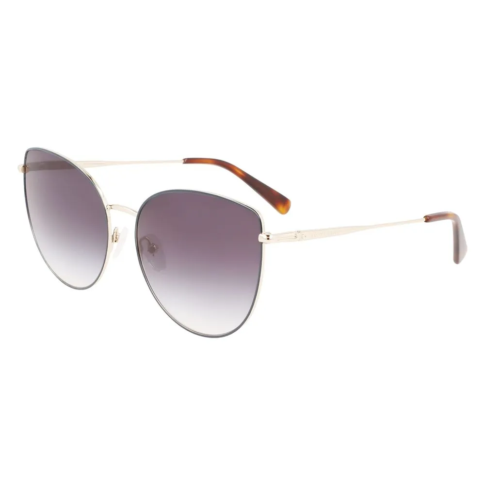 Longchamp Women's Gold Metal Sunglasses