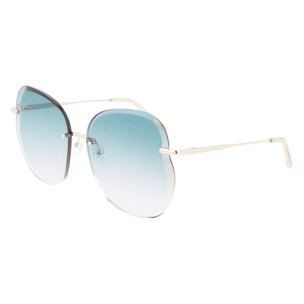 Longchamp Women's Gold Metal Sunglasses