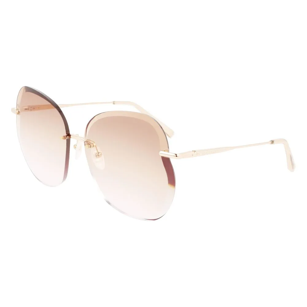 Longchamp Women's Gold Metal Sunglasses