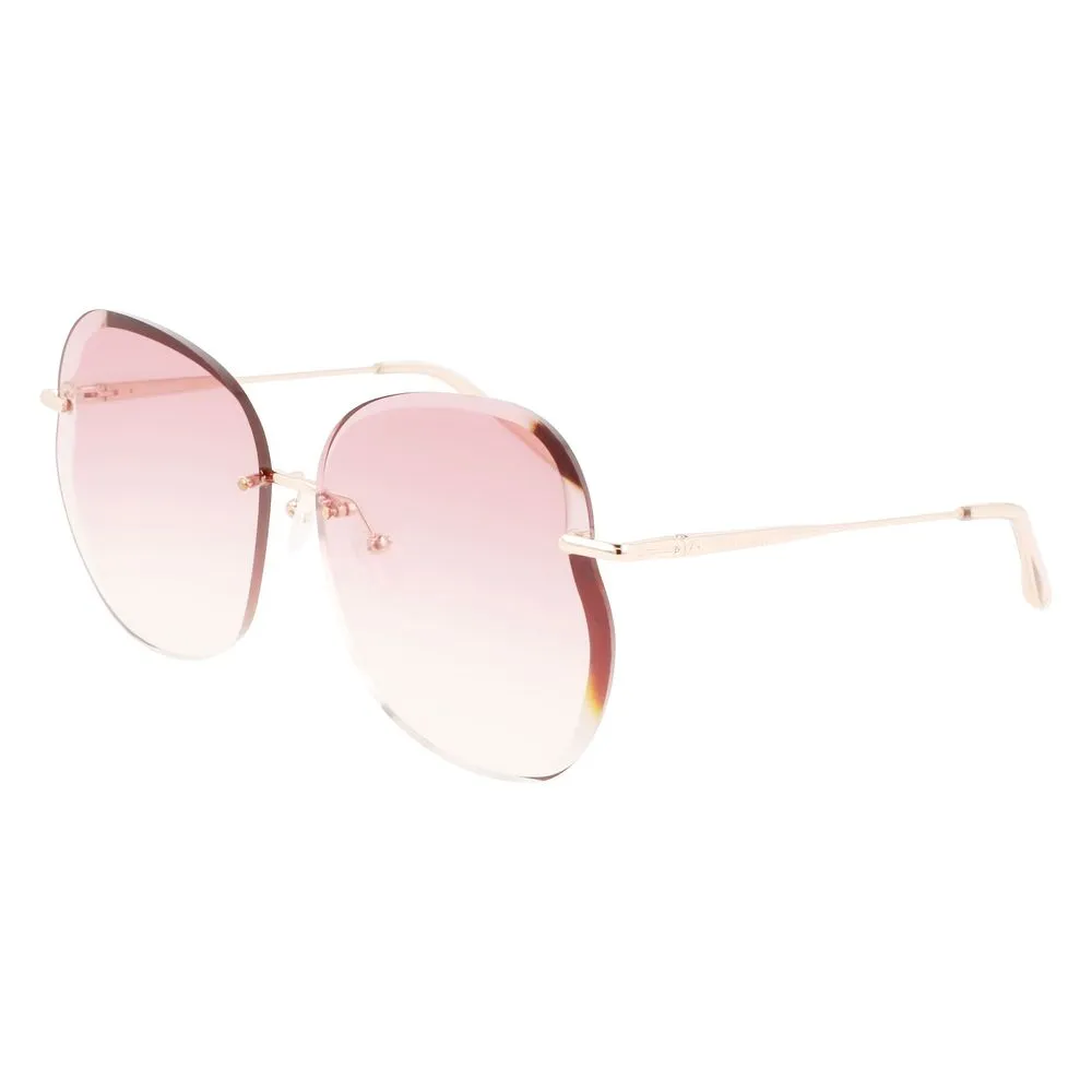 Longchamp Women's Rose Gold Metal Sunglasses