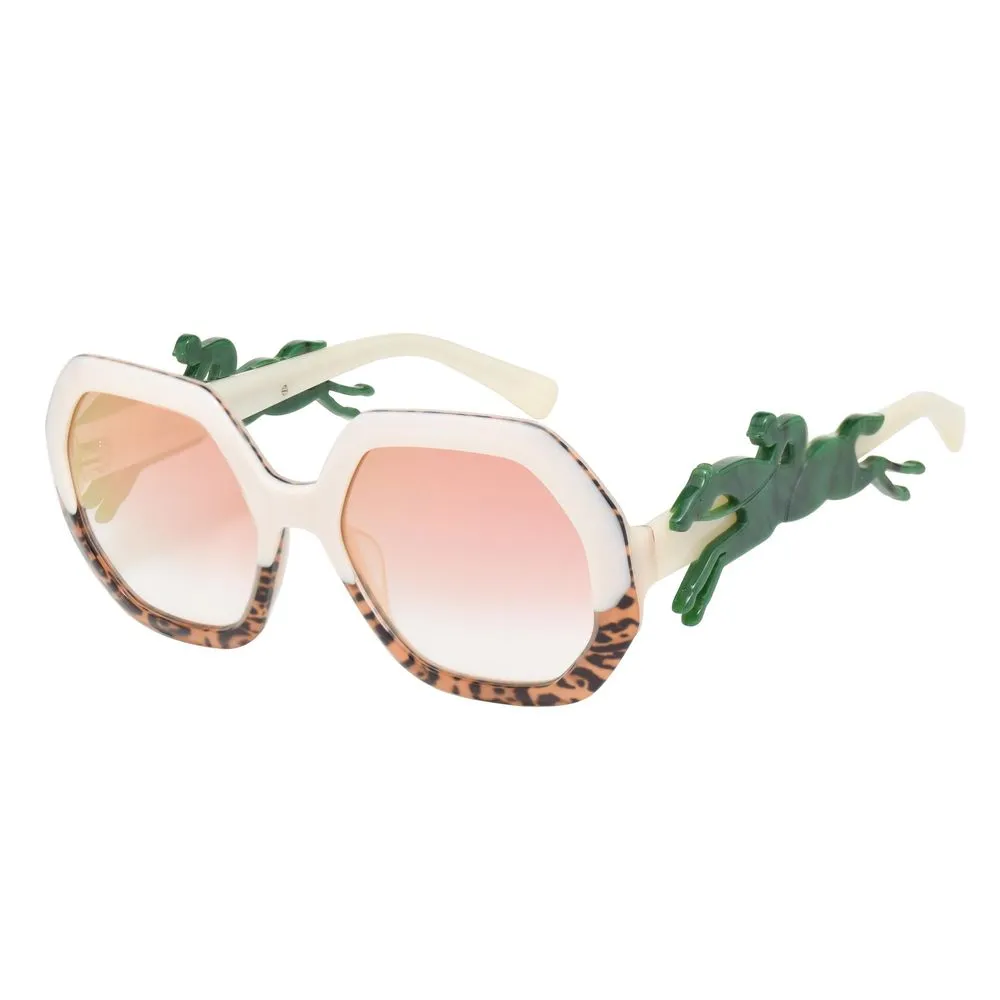 Longchamp Women's Black Acetate Sunglasses