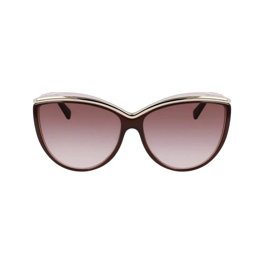 Longchamp Women's Brown Acetate Sunglasses