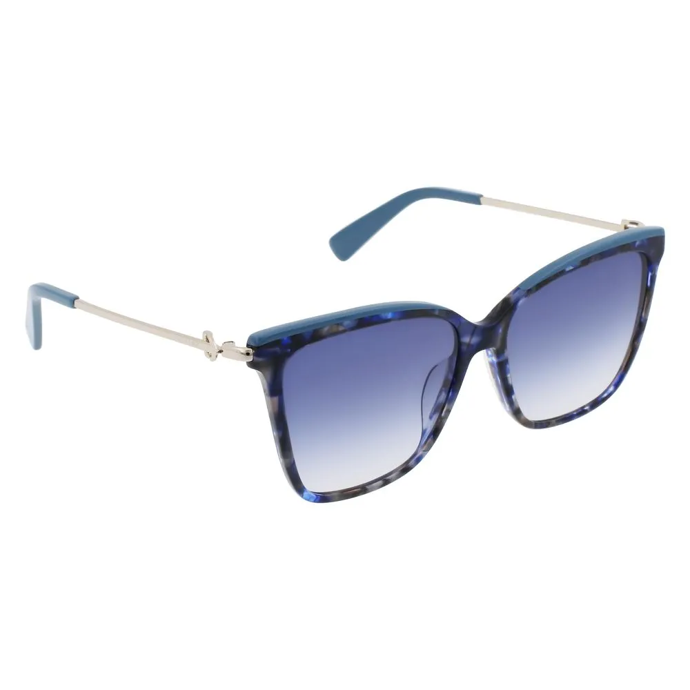 Longchamp Women's Blue Acetate Sunglasses