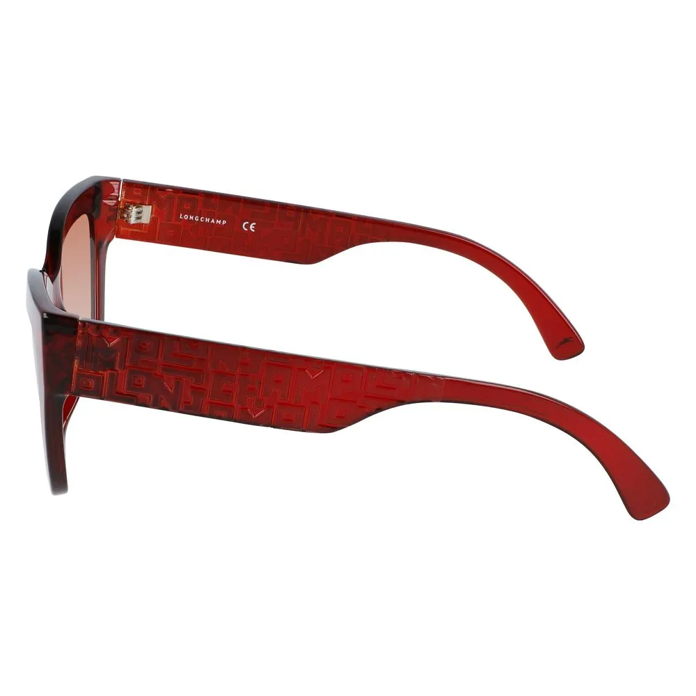 Longchamp Women's Red Injected Sunglasses
