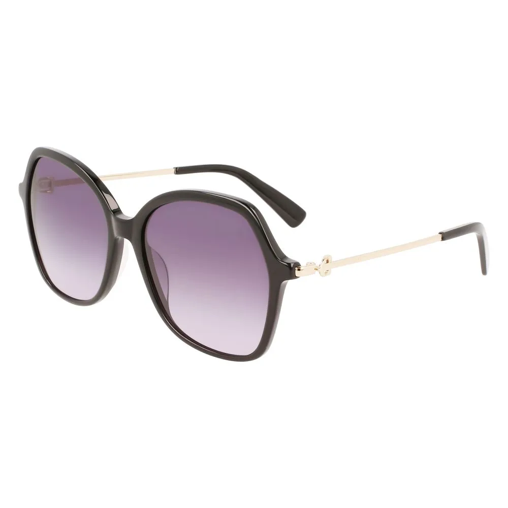 Longchamp Women's Black Acetate Sunglasses
