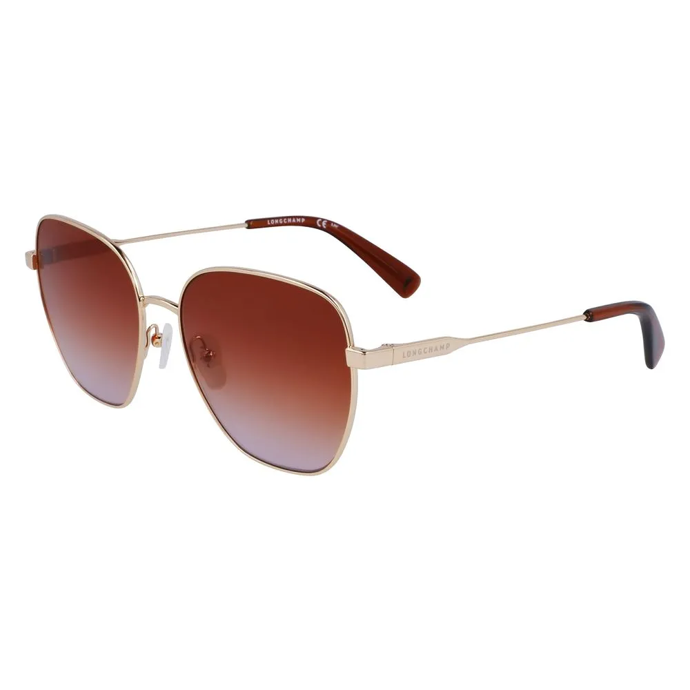 Longchamp Women's Gold Metal Sunglasses