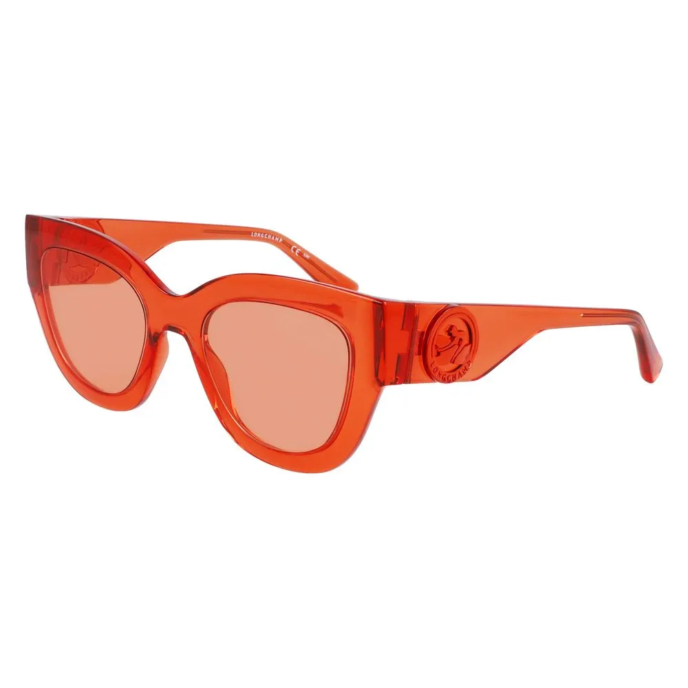 Longchamp Women's Orange Injected Sunglasses