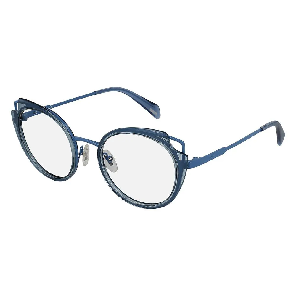 Police Women's Blue Metal Frames