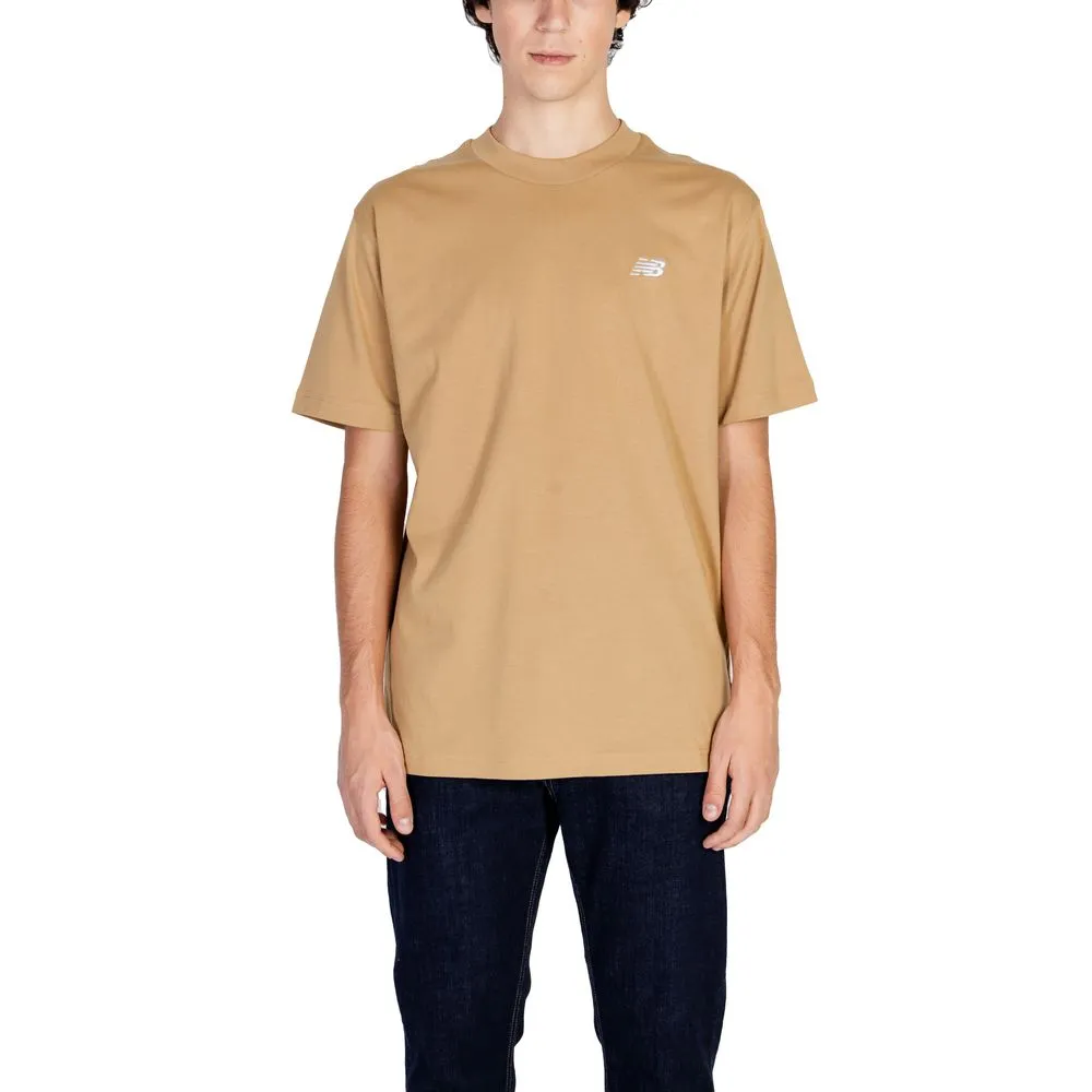 New Balance Men's Beige Cotton T-Shirt