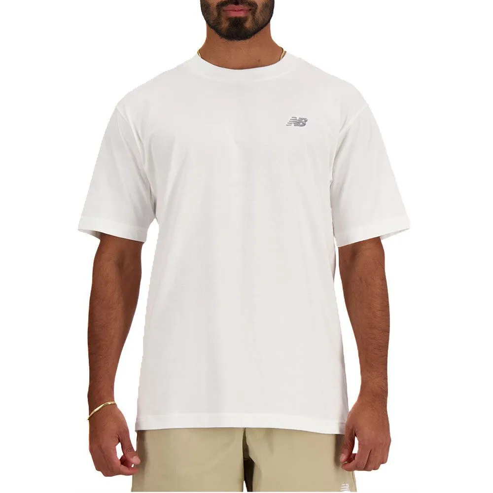 New Balance Men's White Cotton T-Shirt