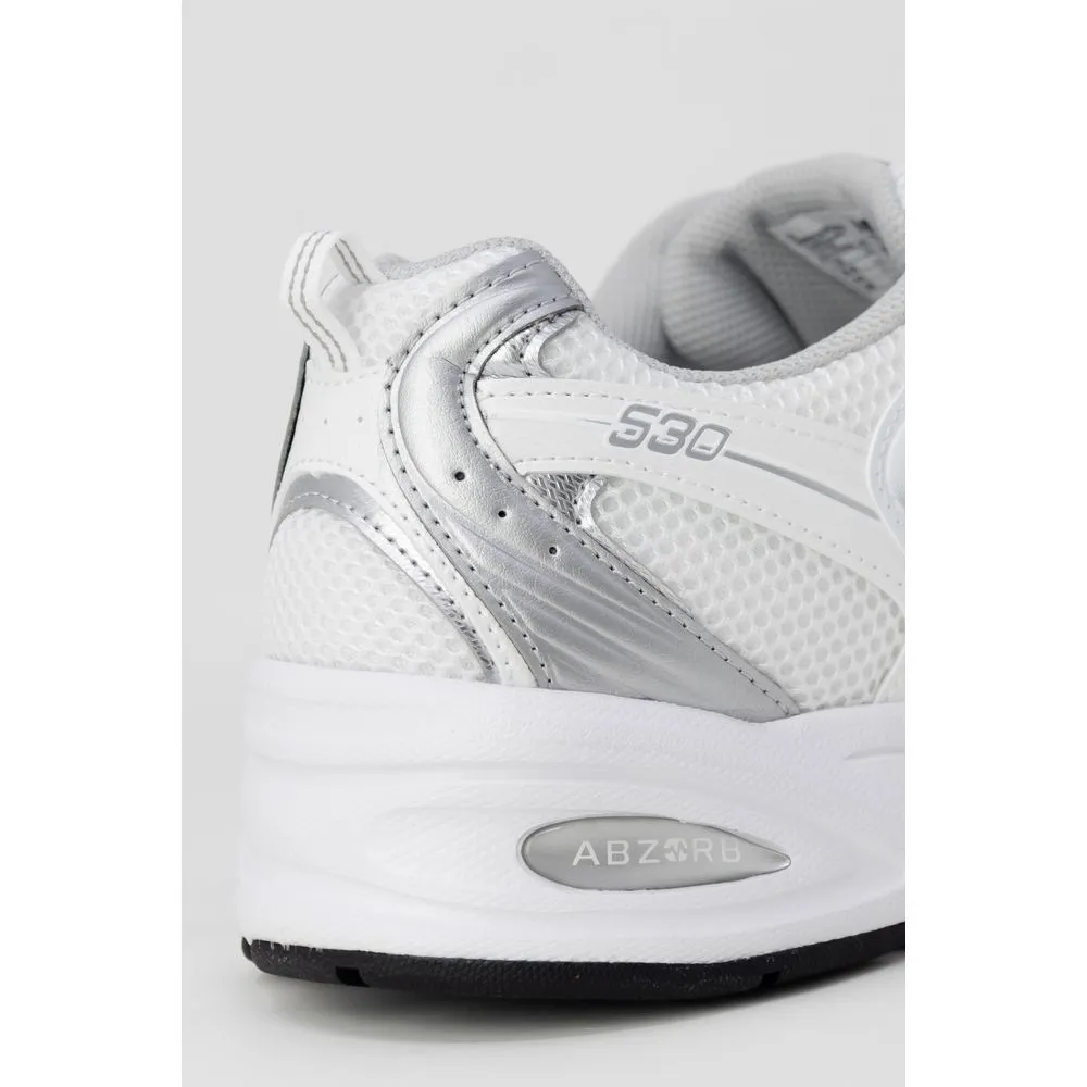 New Balance Women's Gray Synthetic Leather Sneaker