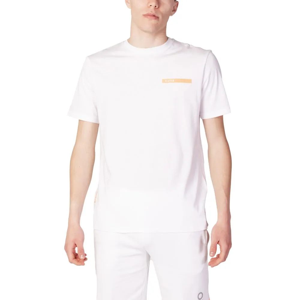 Suns Men's White Cotton T-Shirt