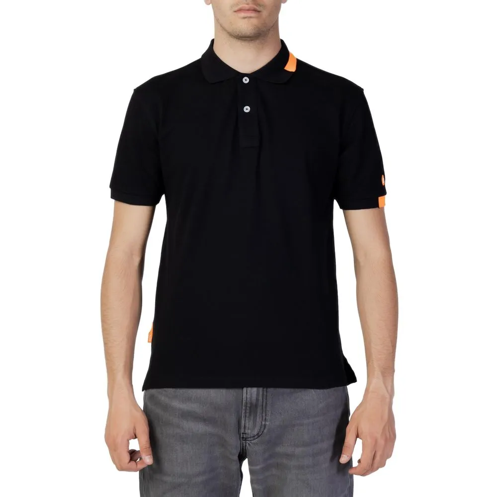 Suns Men's Black Cotton Polo Shirt