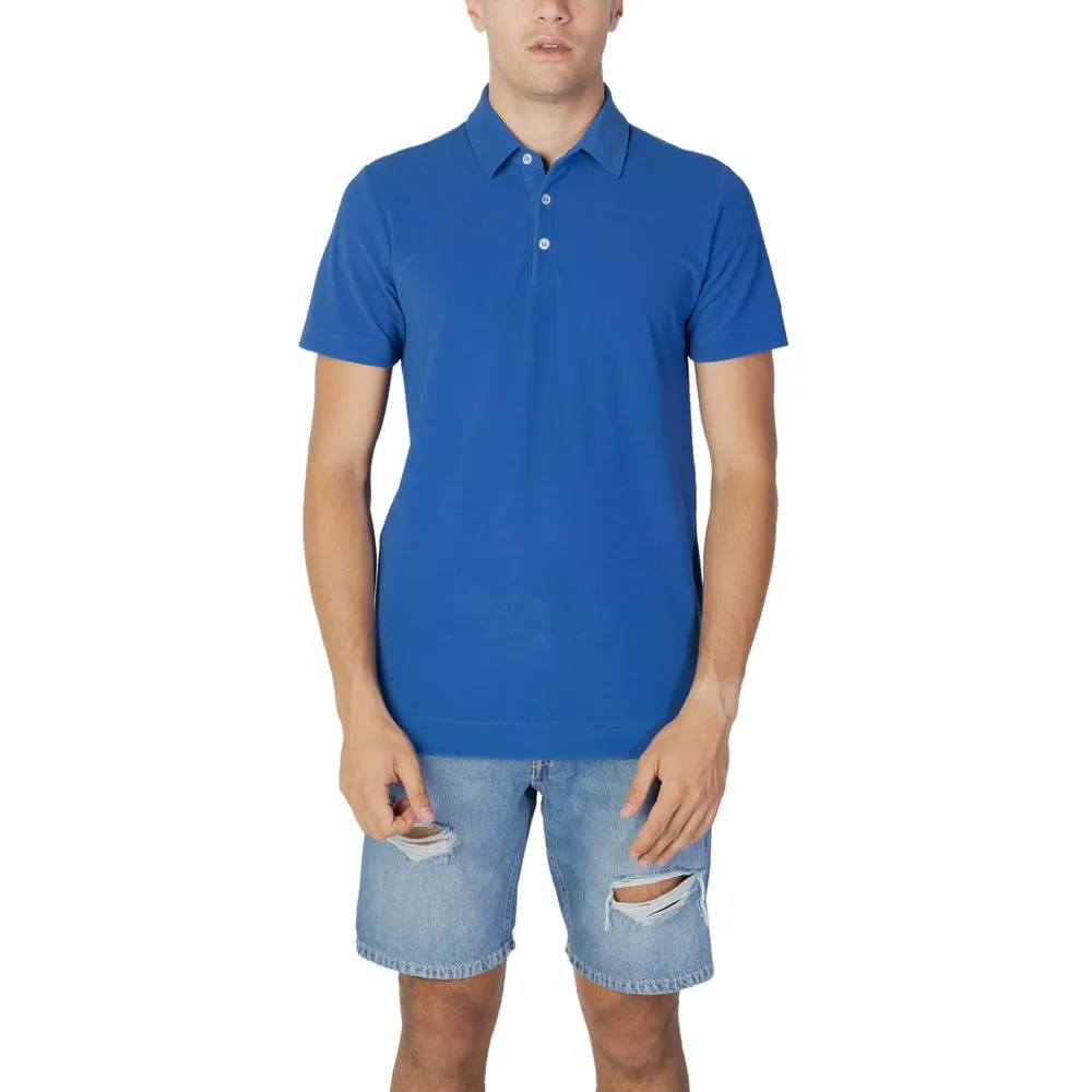 Suns Men's Blue Polyester Polo Shirt
