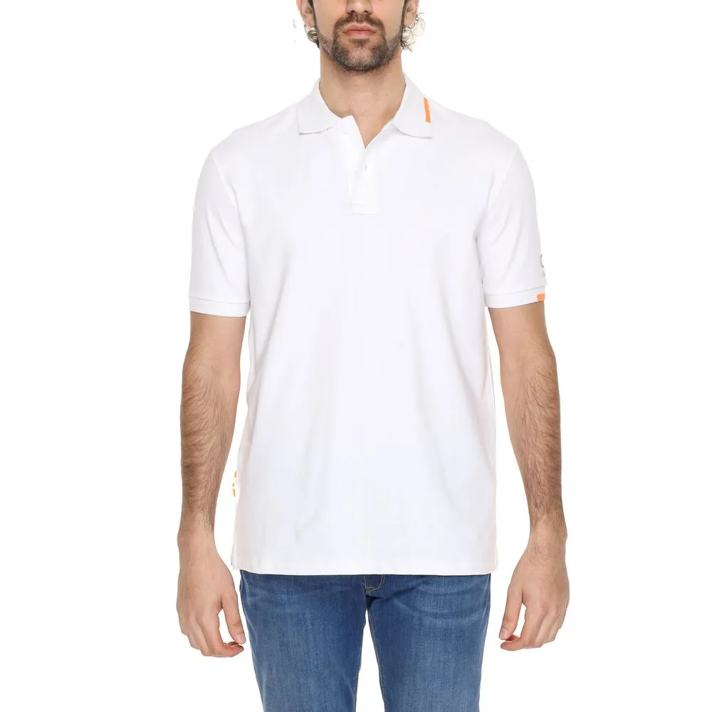 Suns Men's White Cotton Polo Shirt