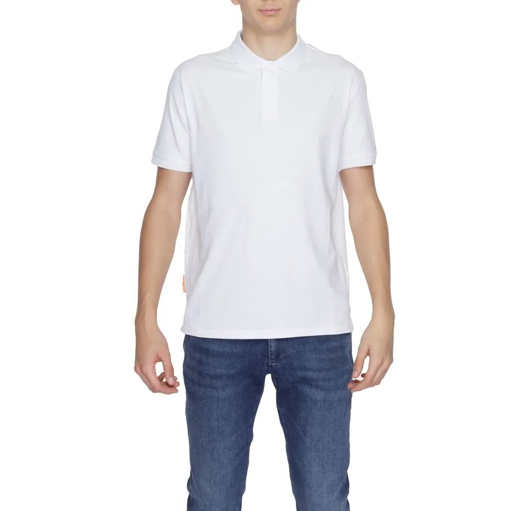 Suns Men's White Cotton Polo Shirt