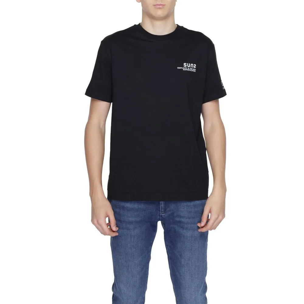 Suns Men's Black Cotton T-Shirt