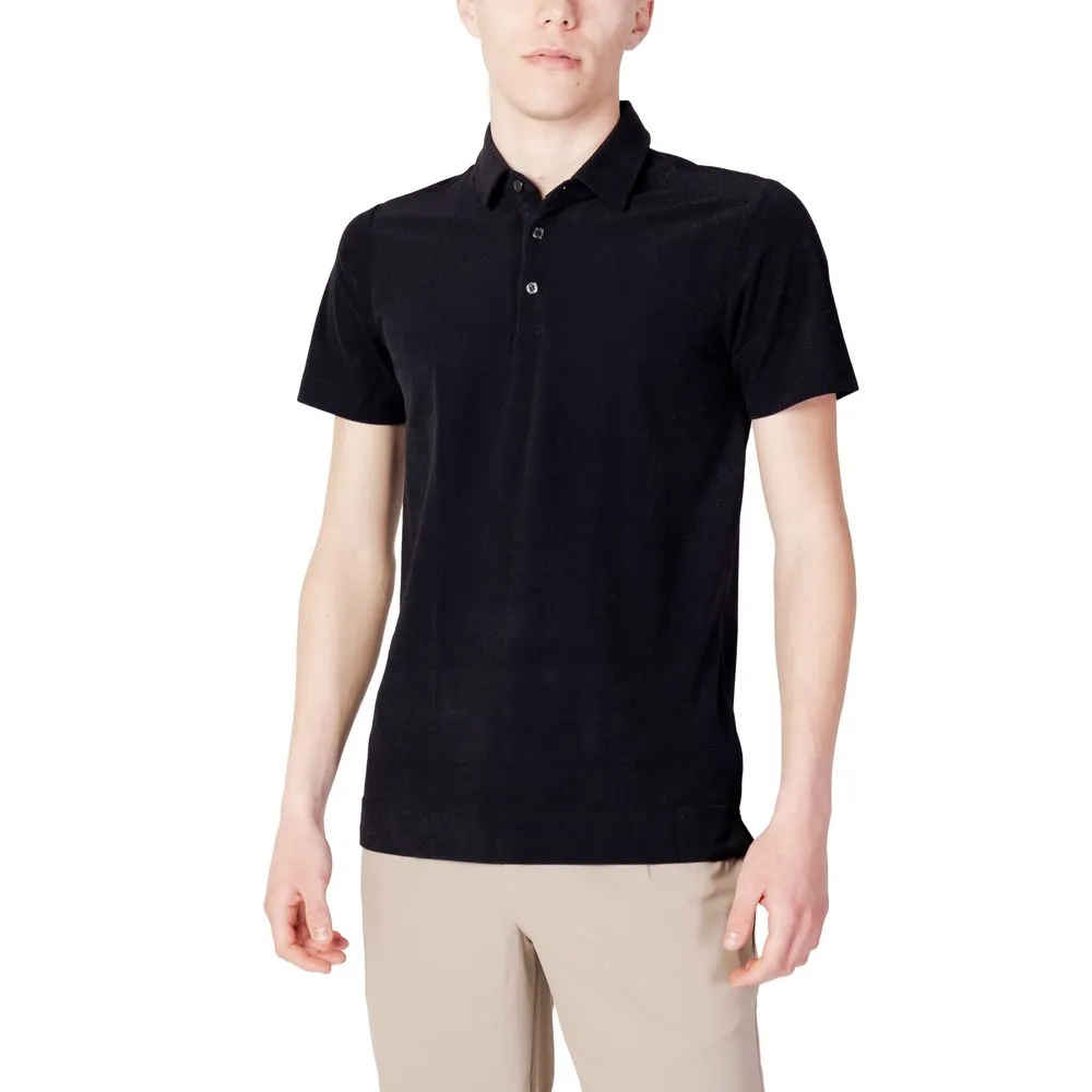 Suns Men's Black Polyester Polo Shirt
