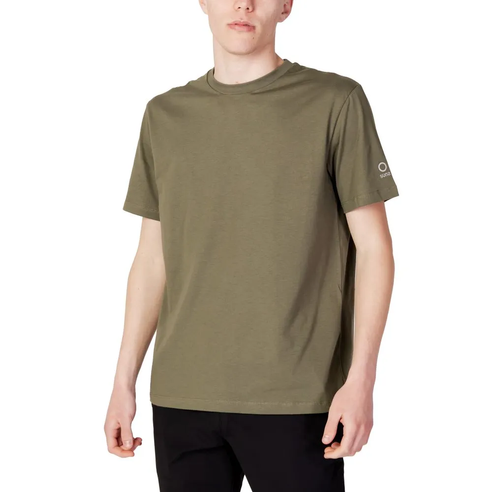 Suns Men's Green Cotton T-Shirt