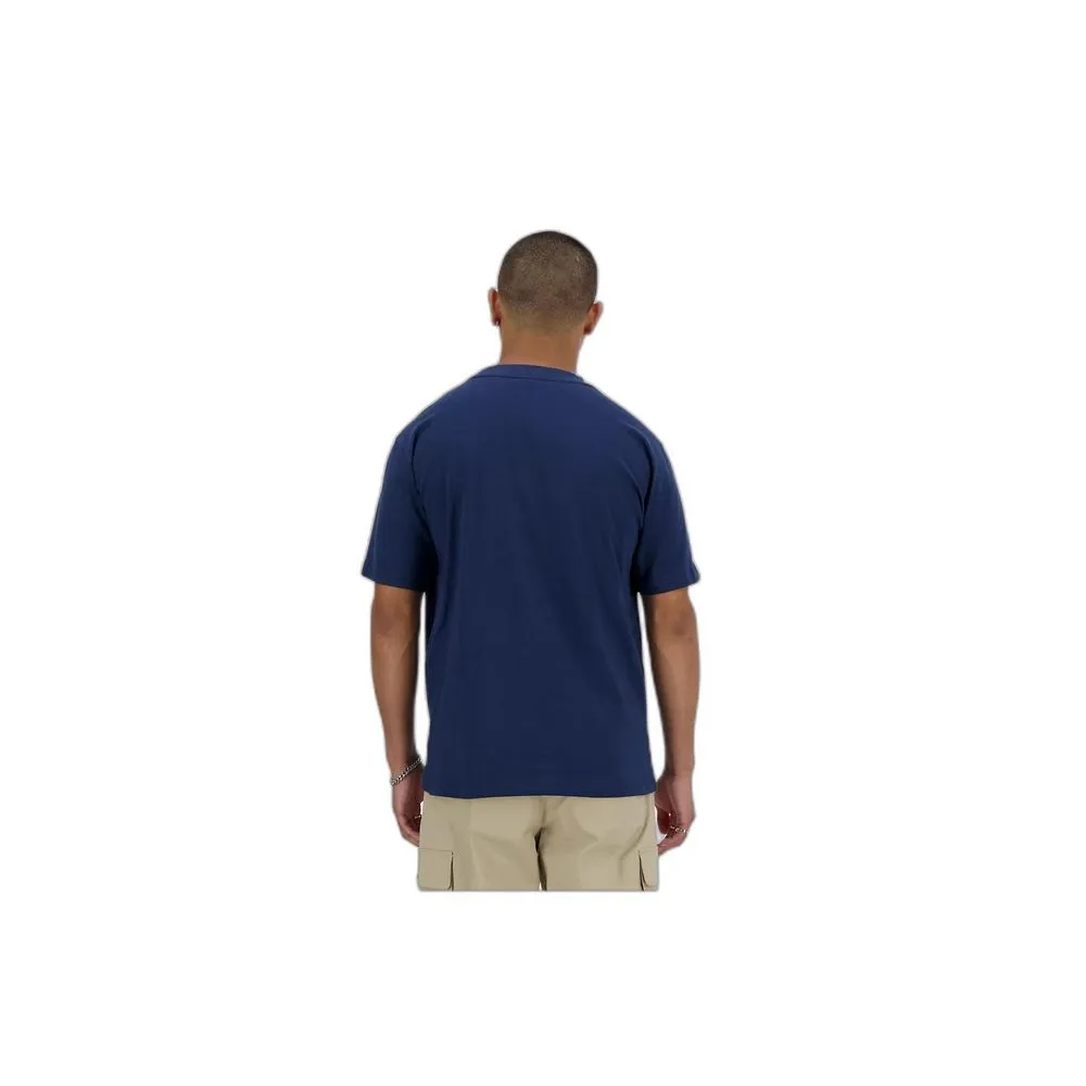 New Balance Men's Blue Cotton T-Shirt